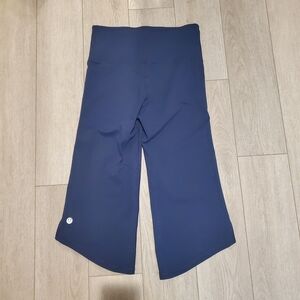 Lululemon Cropped Wide-Leg Navy Pants